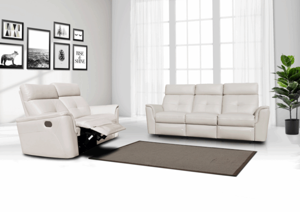 8501 White w/Manual Recliners Gallery 3