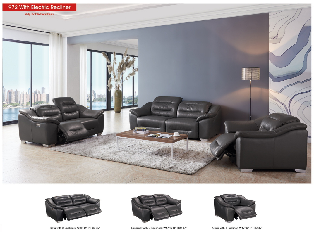 972 with 2 Electric Recliners Gallery 1
