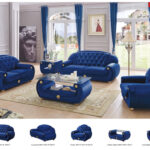 Giza Fabric in Dark Blue Gallery 1
