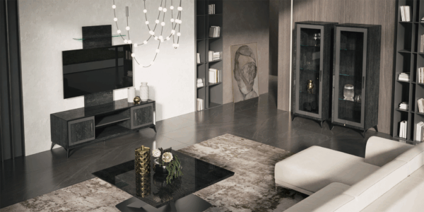 Krystal TV Cabinet + Wall Panel w/ Led light Gallery 2
