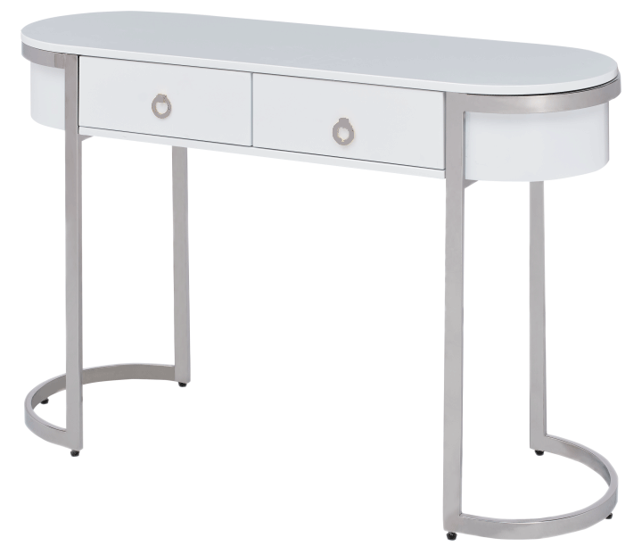 131 Hallway Console Table White/Silver