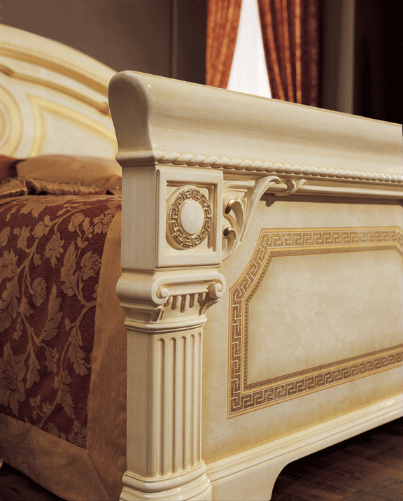Aida Bed Ivory w/Gold Gallery 2